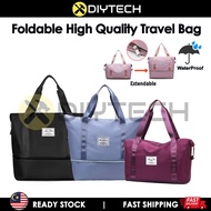 DIYTECH Beg Foldable Big Capacity Travel Bag Waterproof Nylon Luggage Bag Gym Bag Handbag Yoga Sport