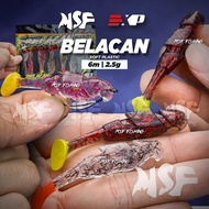 [MSF] EXP Belacan Soft Plastic | 6cm 2.5g Umpan Tiruan TPE SP Haruan Toman Killer Fishing Lure Baits