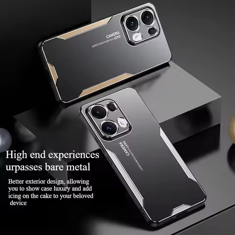 High Quality Aluminum Alloy Matte Metal Shell for OPPO Reno 14 13 12 11 Pro F A5 Pro A3 X A58 A57 A3