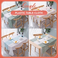 Dining Table Cover l Plastic Table Cloth l Waterproof Table Cover l Dustproof Tablemat l Oil Proof K