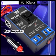 Car Inverter 12V / 24V To 220V Multi-function truck socket charger Inverter Power Converter 4Usb