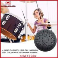 6 inch 11 Tune Percussion Musical Instrument Steel Tongue Drum for Beginner