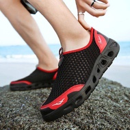 1021MIAO-JI 2023รองเท้าน้ำกีฬากลางแจ้งรองเท้าแตะสำหรับชายฤดูร้อนรองเท้าผู้ชายใหม่แฟชั่น Hollow_crocs กีฬารองเท้าผู้ชาย,รองเท้าผู้ชาย