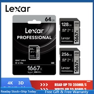 2023 Wholesale Original Lexar read 250MB/s 1667x SD Card 64GB 128GB 256GB SDXC UHS-II U3 Flash Memor