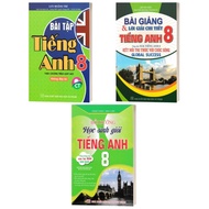Book - Combo of English Exercises Grade 8 + Lectures and Detailed Explanations for English Grade 8 +