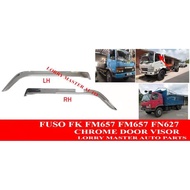 FUSO FK DM658 FM657 FN627 CHROME DOOR VISOR SET