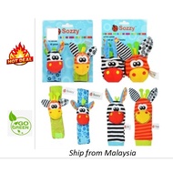 Baby Toy Sozzy 2pcs Wrist Rattle, 2pcs Foot Finder (0-6months)