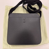 BURBERRY Muswell 皮革 相機包 斜背包 郵差包 黑色