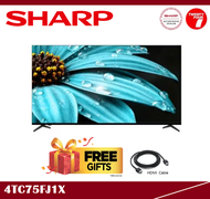 [ Delivered by Seller ] SHARP 75" inch 4K UHD Google TV 4TC75FJ1X