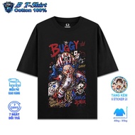Buggy Clown Cotton T-shirt, Genuine Cotton Fabric 250gsm, Oversize Form From 40-95kg, B Tshirt