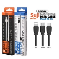 Remax MICROUSB CABLE RC134 2.1A Fast Charging Data MicroUSB cable Suji Series RC134