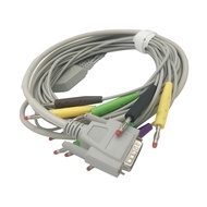 “：》{ ECG EKG Cable One Piece 10 Lead Wires DB 15 Pin Plug Banana 4.0 End IEC Standard For Nihon Kohden Biocare ECG Machine