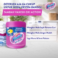 VANISH Bubuk Penghilang Noda Pakaian Pink Pembersih Noda Baju Membandel Vanish Oxi Action 400gr