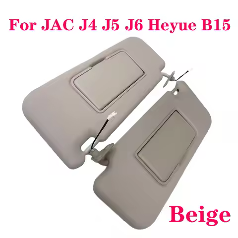 For JAC J4 J5 J6 Heyue B15 Front Sun Visor Accessories With Makeup Mirror Car Accessories With Light
