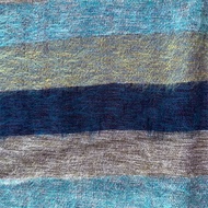 【3ZeBra】尼泊爾氂牛圍巾/ SH006淺藍灰深藍拼接
