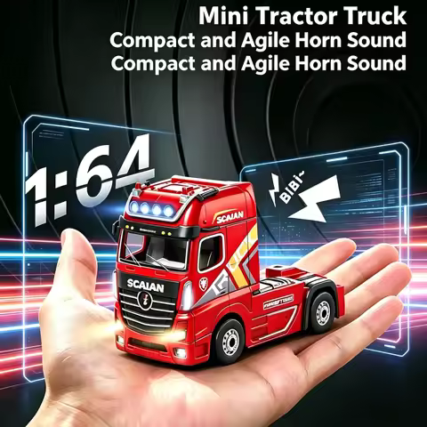 In Stock Wltoys 6408 1:64 RC Car Mini Alloy 4WD Container Truck Drift Racing 2.4G Remote Control Tra