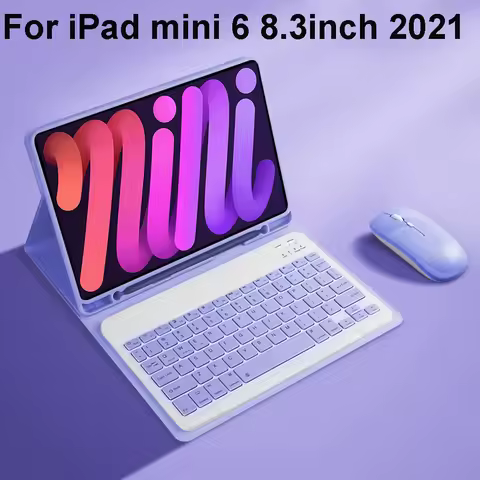 Case for iPad mini 6 8.3Inch Detachable Bluetooth Keyboard Case For iPad Mini 6 8.3inch 2021 A2567 A