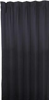 Forest Link 1108BK-C200-178-1 Flame Retardant Blackout Level 1 Curtain, Black, Width 78.7 x Height 7