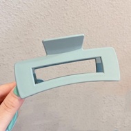 Hair Clip Women Korean Style Plastic Hair Clip Retro Shark Clip Frosted Solid Color Hair Pin Kepit R