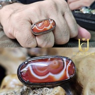 Motive Agate Ring | Cincin Akek Motif Kalimah | 925 Silver