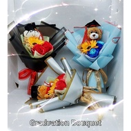 Graduation Bear Bouquet Sunflower Bouquet Convo Bouquet Soap Flower