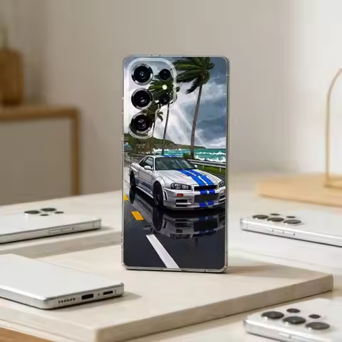 F-Fast And F-Furious R-R34 Phone Case For Samsung S25,S24,S21,S22,S23,S30,Ultra,S20,Plus,Fe,Note,10,