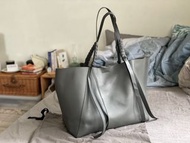 Allsaints Gray Handbag 灰色全牛皮大托特包