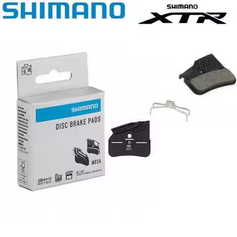 Shimano BR-M9120 N03A Resin Brake Pads w/Fin and Spring PASTIGLIE FRENO SHIMANO N03A SAINT / XTR / X