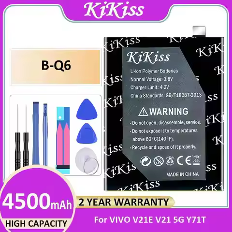 For Vivo V21E V21 5G Y71T 4500mAh B-Q6 High-Capacity Mobile Phone Battery