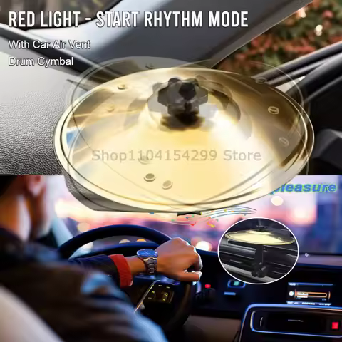 Universal Mini Car Drums Colliding With Cymbals Vent Decoration Car Rugged Automotive Interior Acces