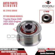 17mm Alternator Drivebelt Pulley for Toyota Hiace D4D 1GD 2GD Engine 2004-2020