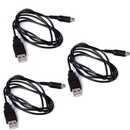 HDE 3 Pack USB Charger Power Cable for Nintendo 3DS XL， 3DS， 2DS， DSi XL， DSi， NEW 3DS XL