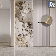 List Aluminium Panel Dinding Wallboard Panjang 300cm Plint Lantai Dinding Lis Alumunium Sambung Tutu