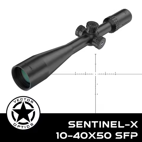 Vector Optics Sentinel-X 10-40x50 Center Dot Riflescope Exclusive for 25M Benchrest Airgun Target Sh