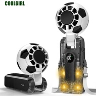 COOLGIRL Soccer Theme Fan, Small Size 100 Levels Speed Handheld Fan, Turbo Fan Creative Design Cooli