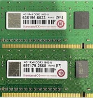 【琻霖】【二手記憶體】創見 Transcend 4G/DDR3/PC3/1600/桌機用 終保，含稅