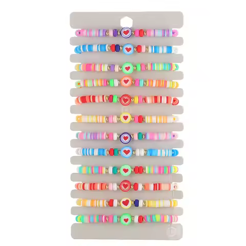 12pcs Multi-style Bracelets Set Gossip Starfish Heart Charms Bracelet Adjustable Rope Bracelet Jewel