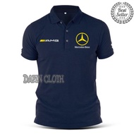 POLO shirt Men's Collar T-shirt Mercy Amg Mercedes Benz