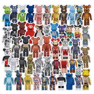 Y&amp;P| Bearbrick Stickers Set Cartoon Graffiti Waterproof Decals Pack, 50 pcs/set