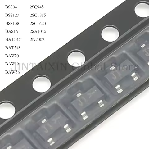 100PCS BSS138LT1G BSS138 SOT SOT-23 BSS123 BSS84 BAW56 BAV99 BAV70 BAT54S BAT54C BAS16 2SC945 2SC181