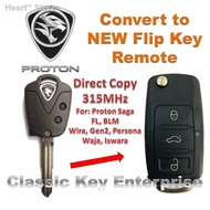 ☽D.I.Y Proton Remote Flip Key Wira Waja Saga Blm Fl Persona GEN2 Alarm Control Complete Set Duplicat