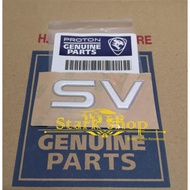 ORIGINAL PROTON SAGA BLM FLX REAR BONNET EMBLEM " SV " LOGO MARK SV EMBLEM.