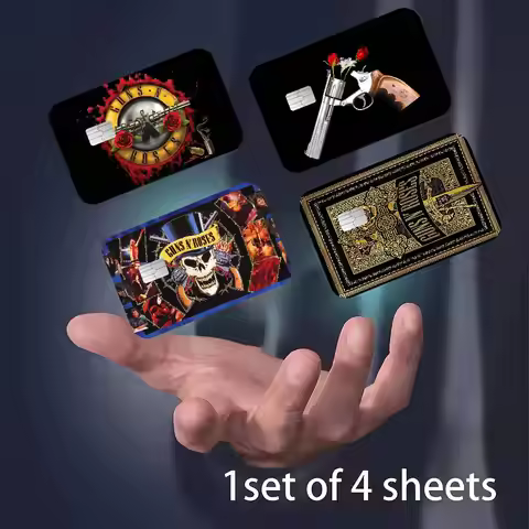 Cool Band G-Guns N-N R-Roses Rock 100% Hot Sale Amine Credit Debit Bank Card Bus Card Film Skin Stic