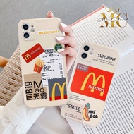 SS087 Mcdonald's Straight Cube Design Softcase For Realme 5 5i 6 9i C1 C2 C11 C12 C15 C17 C20 C11 20