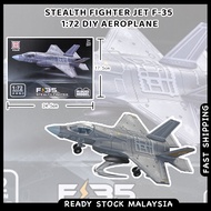 Stealth Fighter Jet F-35 1:72 DIY Aeroplane Plane Airplane Aircraft Military Blocks Model Collection