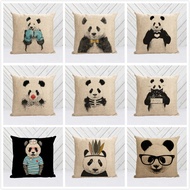 Cartoon Panda Sketch Pillow Pillow Car and Sofa Seat Cushion Office Lumbar Cushion Birthday Gift Cushion