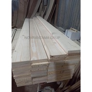 Dutch Teak Wood Board 12x2.5 cm long 120 cm, wooden board 2.5x12 cm