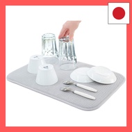 【Direct from Japan】Drainer Mat, Antibacterial, Quick Drying Absorbent Mat, Dish Drying Mat [30x45cm]