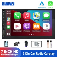 BINWEI Automotive Multimedia Player Mp5 2 Din Carplay Screen Car Radio 2din Multimedia central 7 Inch Android Auto Bluetooth FM