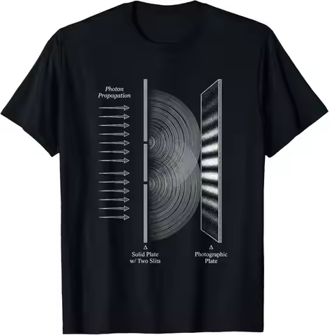 Physics Science Light T-Shirt Quantum Science Experiment Graphic T Shirts Vintage Clothes Tops Camis